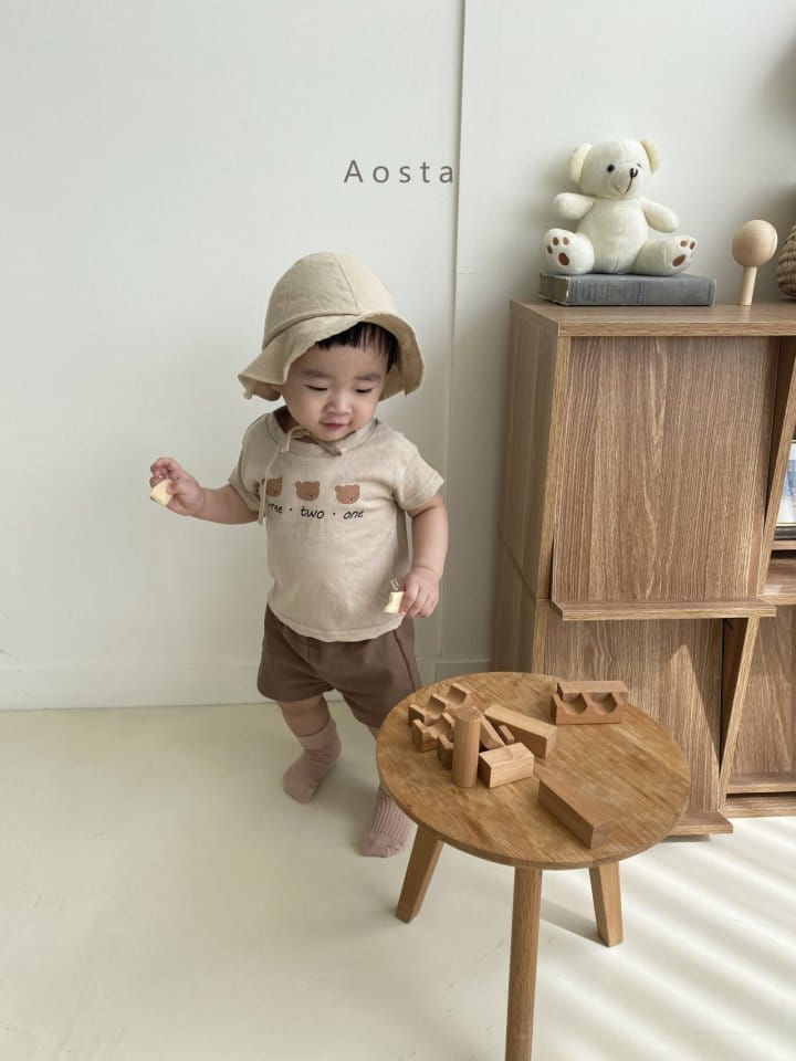 AOSTA - Korean Children Fashion - #Kfashion4kids - The Three Bears Tee with Mom - 2