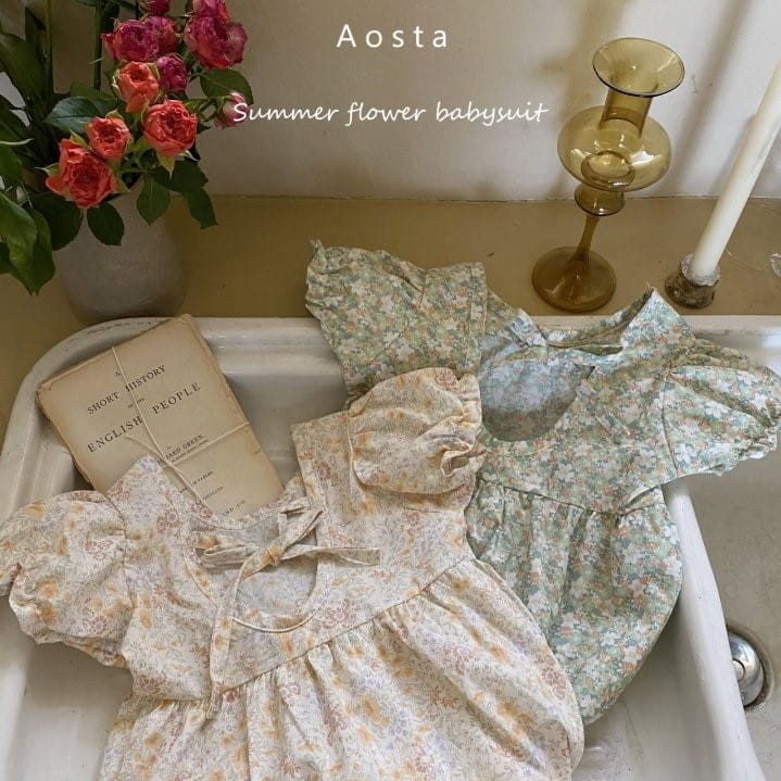 AOSTA - Korean Children Fashion - #Kfashion4kids - Garden Lunch Bodysuit