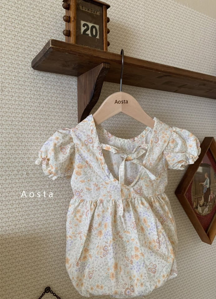 AOSTA - Korean Children Fashion - #Kfashion4kids - Garden Lunch Bodysuit - 4