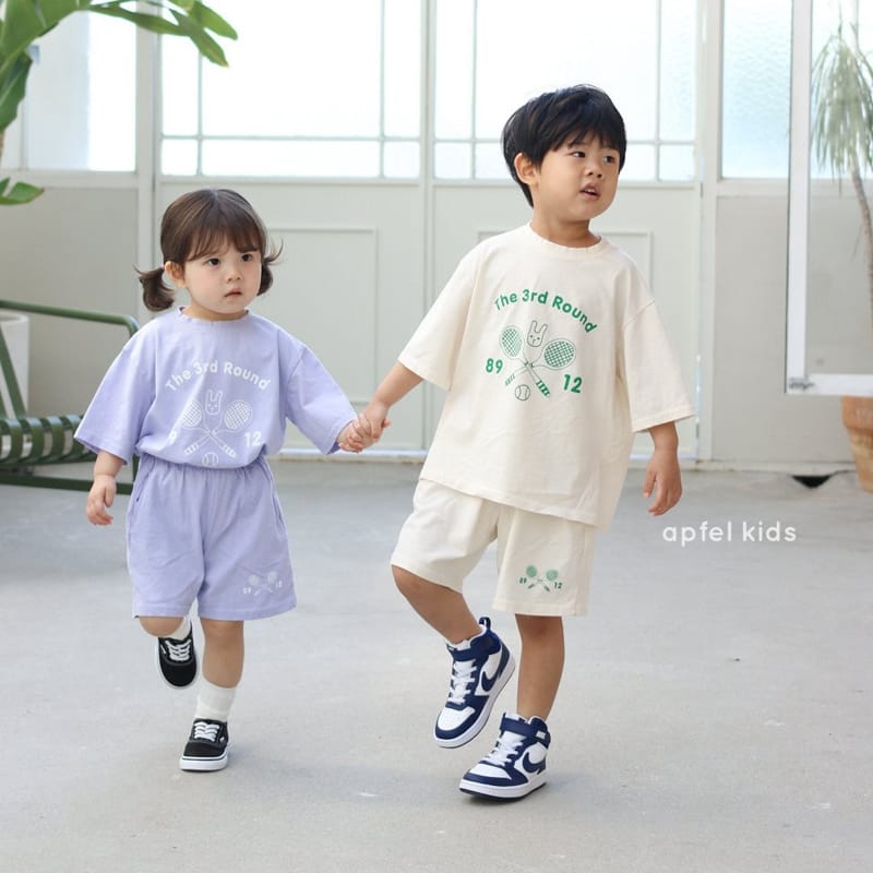 APFEL - Korean Children Fashion - #Kfashion4kids - Tennis Top Bottom Set - 3