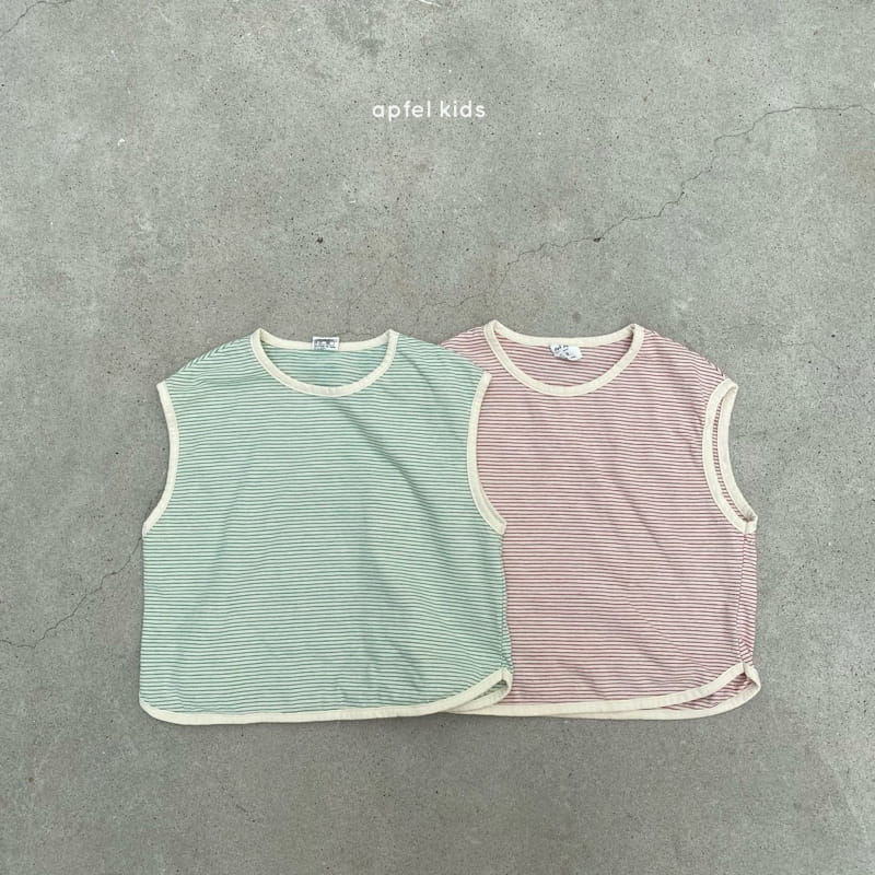 APFEL - Korean Children Fashion - #Kfashion4kids - Plain Stripes Tee - 11