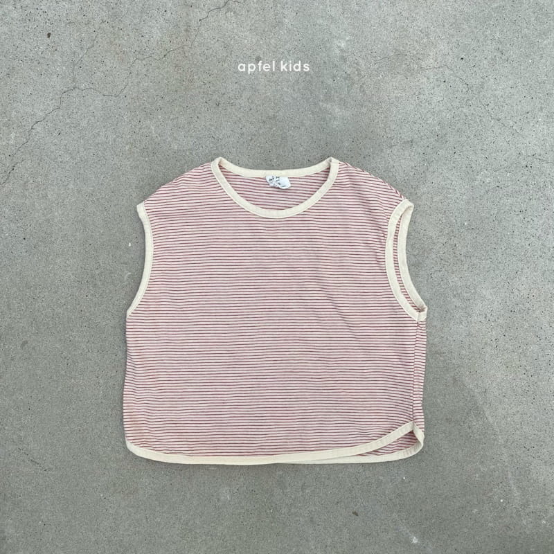 APFEL - Korean Children Fashion - #Kfashion4kids - Plain Stripes Tee - 12
