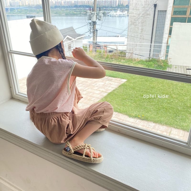 APFEL - Korean Children Fashion - #Kfashion4kids - Plain Stripes Tee - 2