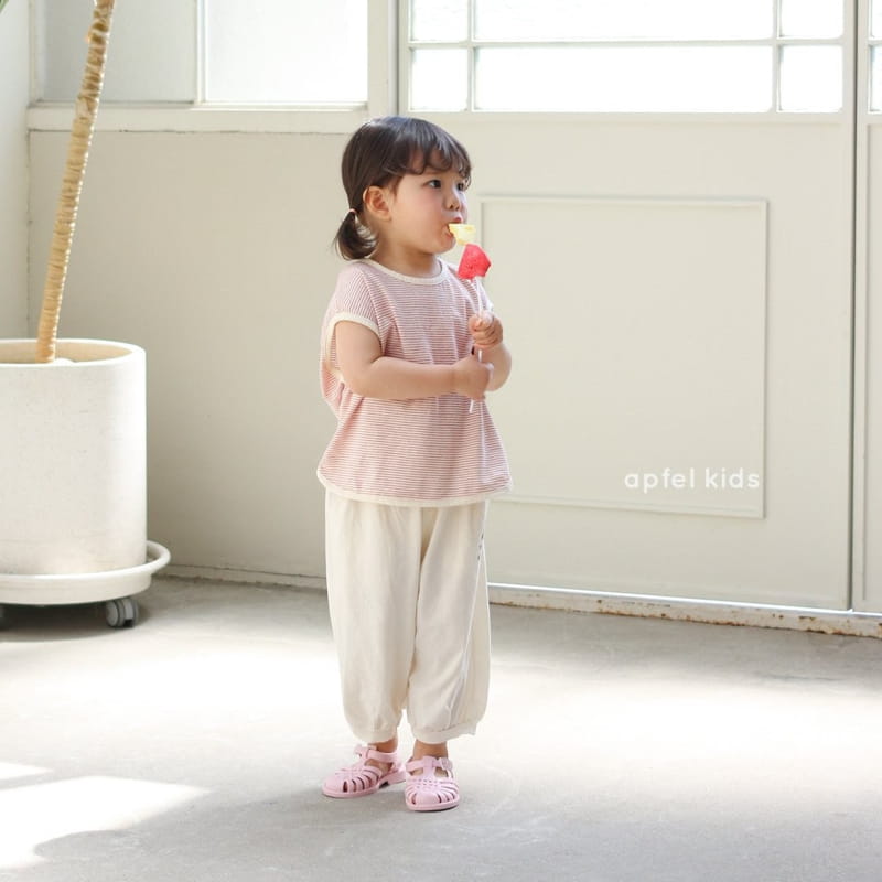 APFEL - Korean Children Fashion - #Kfashion4kids - Plain Stripes Tee - 7