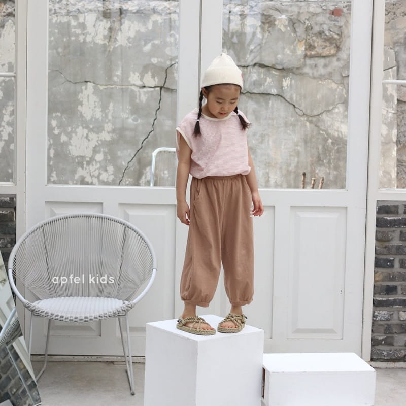 APFEL - Korean Children Fashion - #Kfashion4kids - Plain Stripes Tee - 8