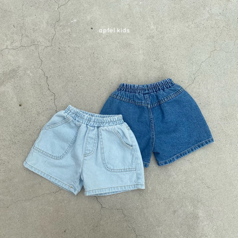APFEL - Korean Children Fashion - #Kfashion4kids - Play Denim Shorts - 12
