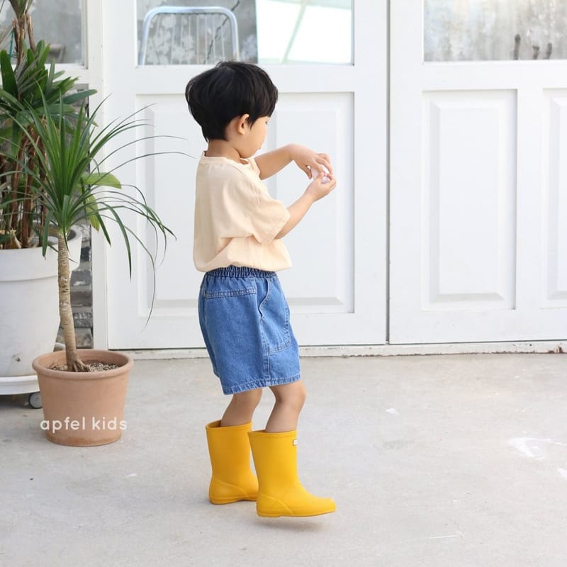 APFEL - Korean Children Fashion - #Kfashion4kids - Play Denim Shorts - 3