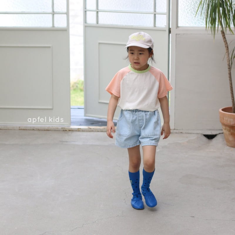 APFEL - Korean Children Fashion - #Kfashion4kids - Play Denim Shorts - 5