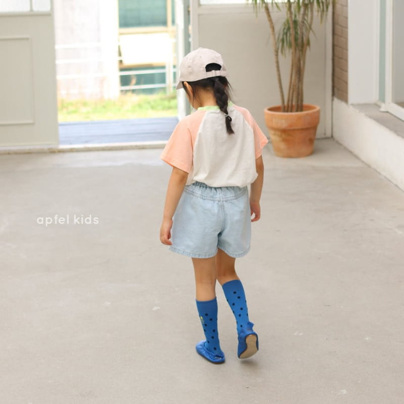 APFEL - Korean Children Fashion - #Kfashion4kids - Play Denim Shorts - 6