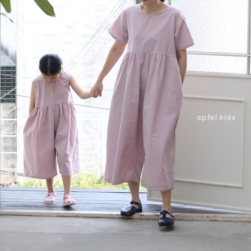 APFEL - Korean Children Fashion - #Kfashion4kids - Mom Plain Jumpsuit