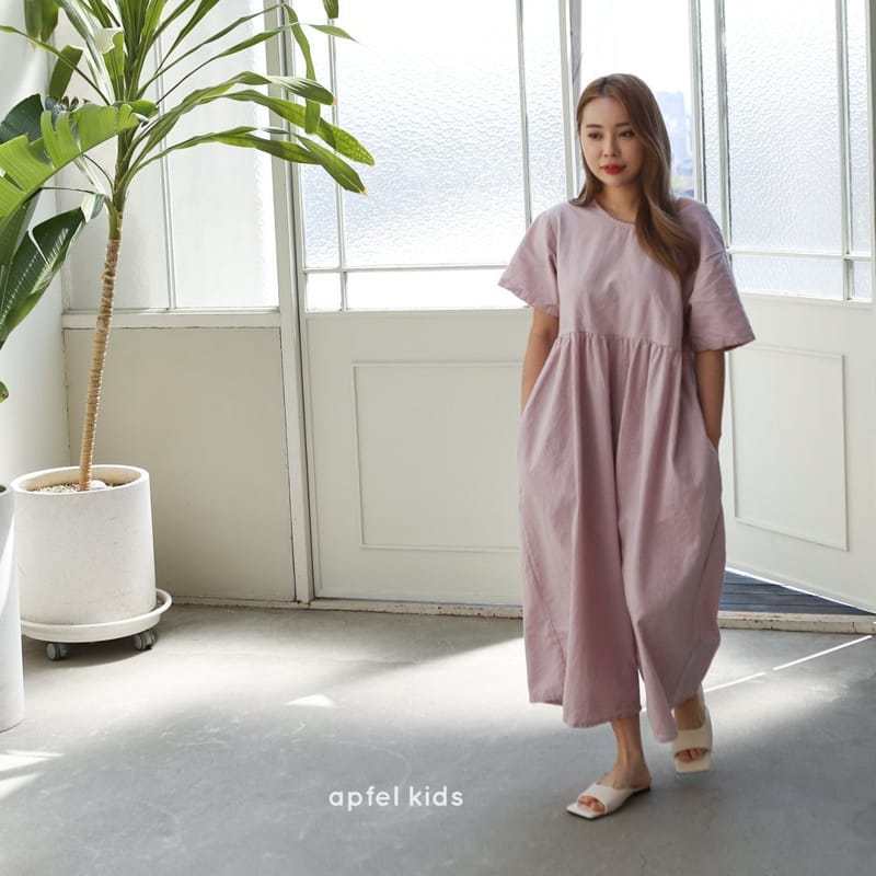 APFEL - Korean Children Fashion - #Kfashion4kids - Mom Plain Jumpsuit - 5