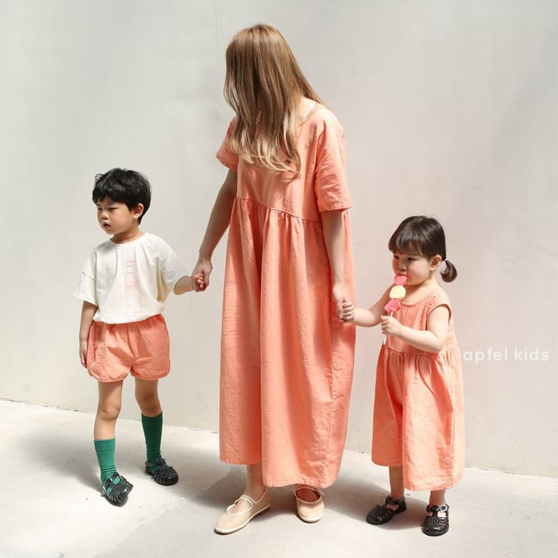APFEL - Korean Children Fashion - #Kfashion4kids - Mom Plain Jumpsuit - 8