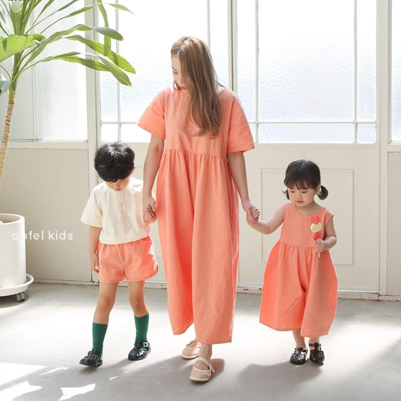 APFEL - Korean Children Fashion - #Kfashion4kids - Mom Plain Jumpsuit - 9