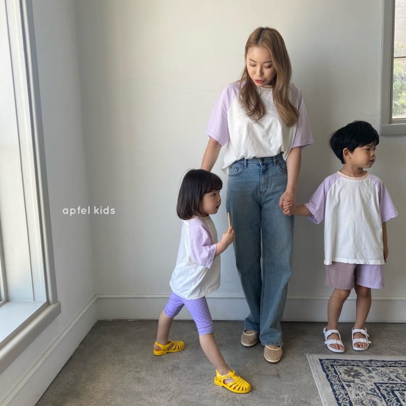 APFEL - Korean Children Fashion - #Kfashion4kids - Mom Combi Raglan Tee