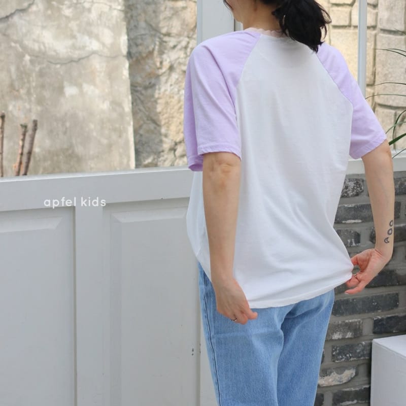 APFEL - Korean Children Fashion - #Kfashion4kids - Mom Combi Raglan Tee - 6