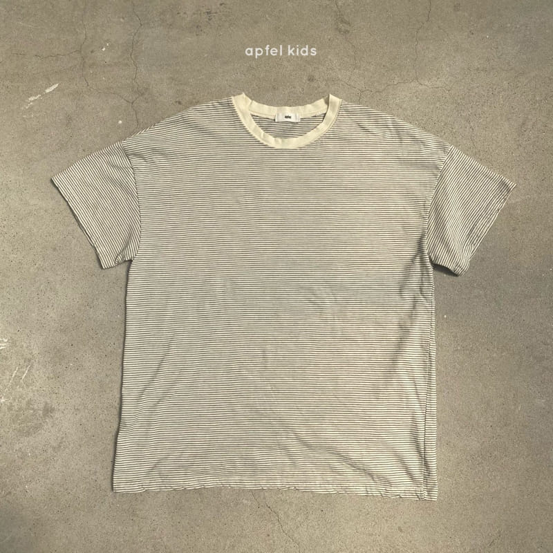 APFEL - Korean Children Fashion - #Kfashion4kids - Mom Plain Stripes Tee - 10