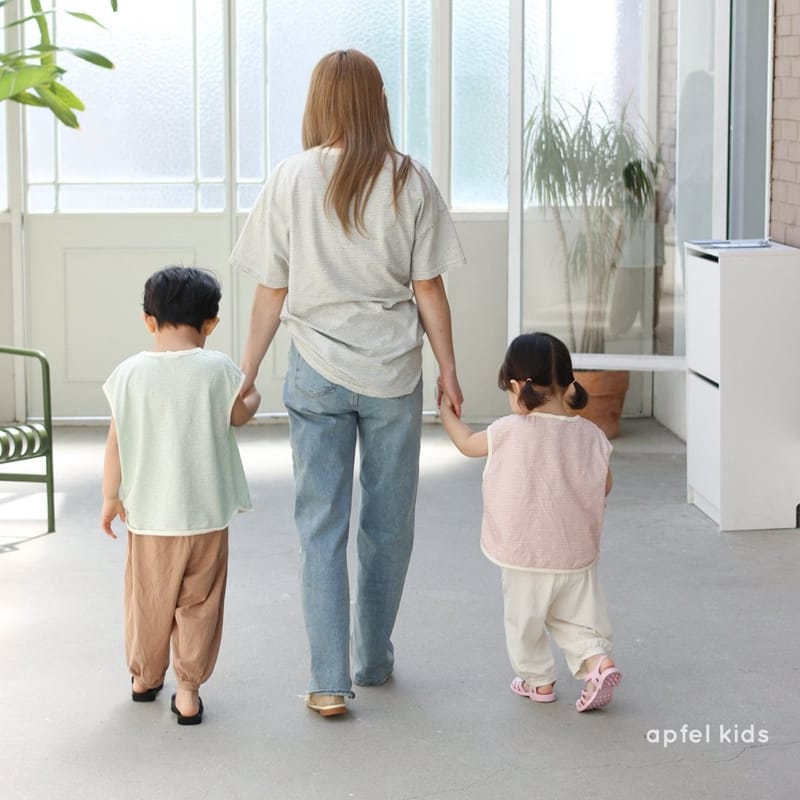APFEL - Korean Children Fashion - #Kfashion4kids - Mom Plain Stripes Tee - 7