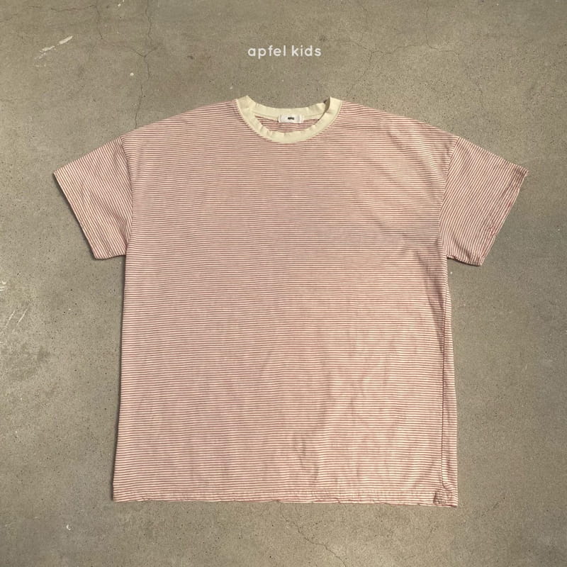 APFEL - Korean Children Fashion - #Kfashion4kids - Mom Plain Stripes Tee - 9