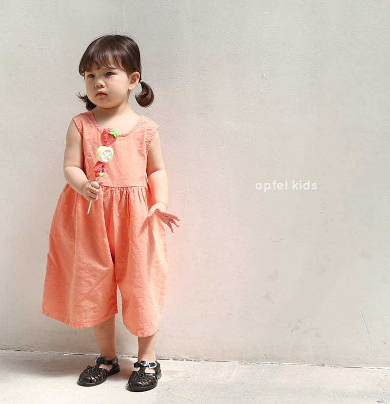 APFEL - Korean Children Fashion - #Kfashion4kids - Plain Lovely Jumpsuit