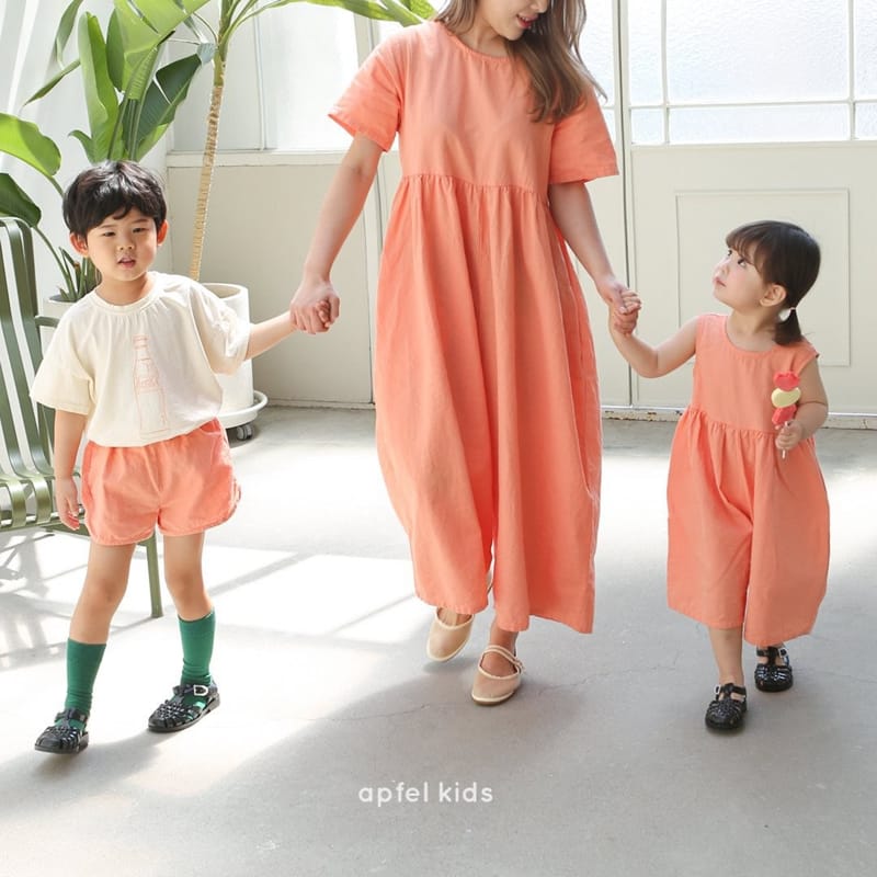 APFEL - Korean Children Fashion - #Kfashion4kids - Plain Lovely Jumpsuit - 10