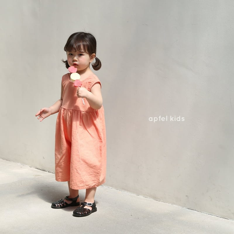 APFEL - Korean Children Fashion - #Kfashion4kids - Plain Lovely Jumpsuit - 2