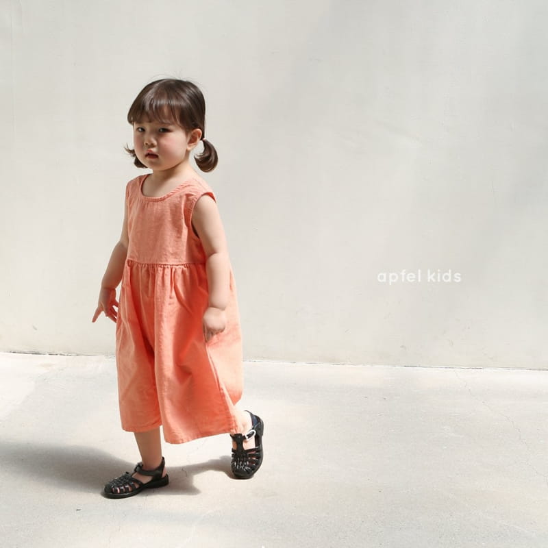 APFEL - Korean Children Fashion - #Kfashion4kids - Plain Lovely Jumpsuit - 4
