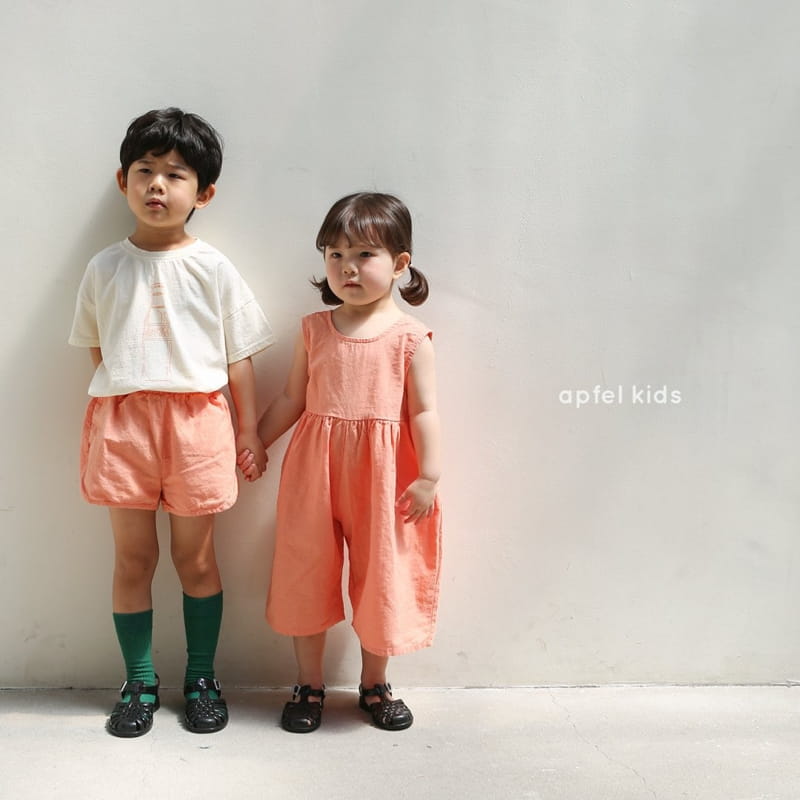 APFEL - Korean Children Fashion - #Kfashion4kids - Plain Lovely Jumpsuit - 5