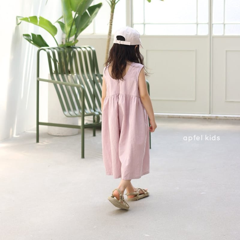 APFEL - Korean Children Fashion - #Kfashion4kids - Plain Lovely Jumpsuit - 6
