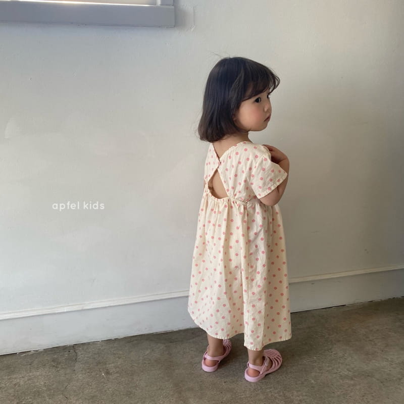APFEL - Korean Children Fashion - #Kfashion4kids - Dots One-piece