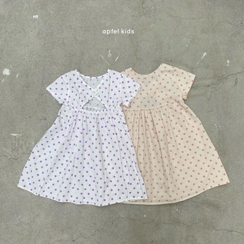 APFEL - Korean Children Fashion - #Kfashion4kids - Dots One-piece - 11