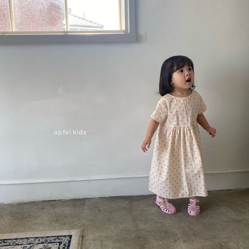 APFEL - Korean Children Fashion - #Kfashion4kids - Dots One-piece - 2