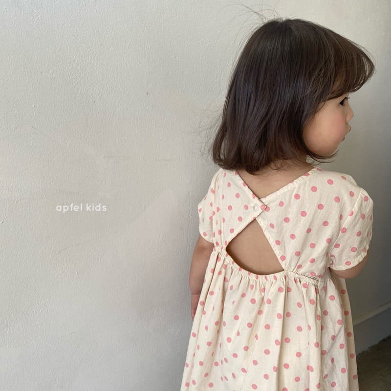 APFEL - Korean Children Fashion - #Kfashion4kids - Dots One-piece - 3