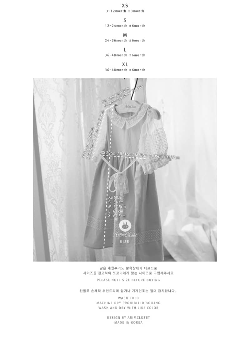 ARIM CLOSET - Korean Children Fashion - #Kfashion4kids - Lovely Organza Point One-piece - 3