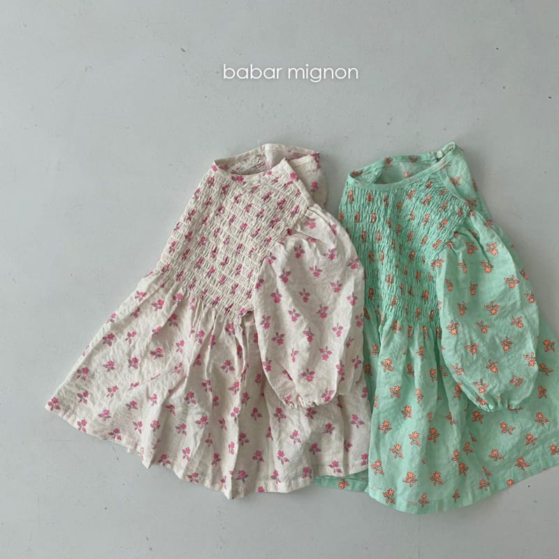 BABAR MIGNON - Korean Children Fashion - #Kfashion4kids - Flower Mini One-piece