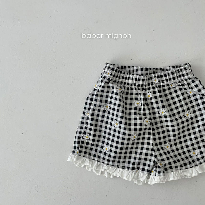 BABAR MIGNON - Korean Children Fashion - #Kfashion4kids - Check Frill Top Bottom Set - 8