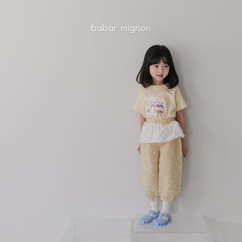 BABAR MIGNON - Korean Children Fashion - #Kfashion4kids - Bear Short Sleeves Tee - 12