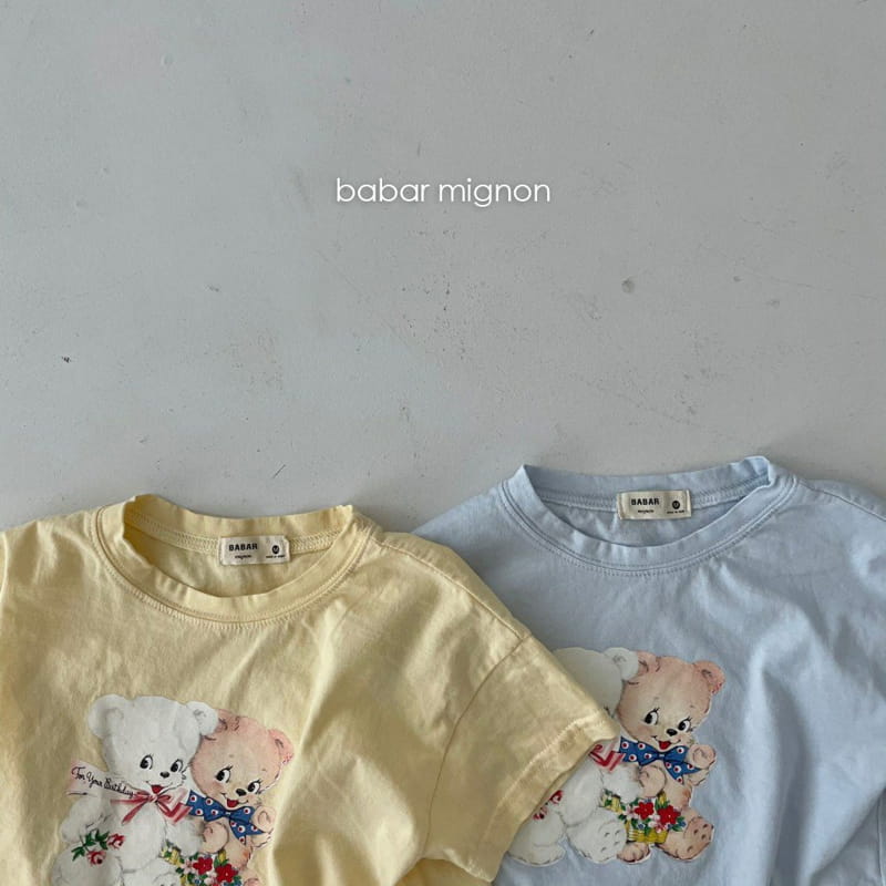 BABAR MIGNON - Korean Children Fashion - #Kfashion4kids - Bear Short Sleeves Tee - 2