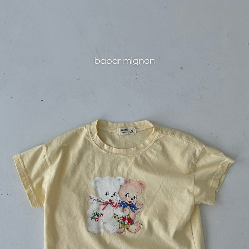 BABAR MIGNON - Korean Children Fashion - #Kfashion4kids - Bear Short Sleeves Tee - 3