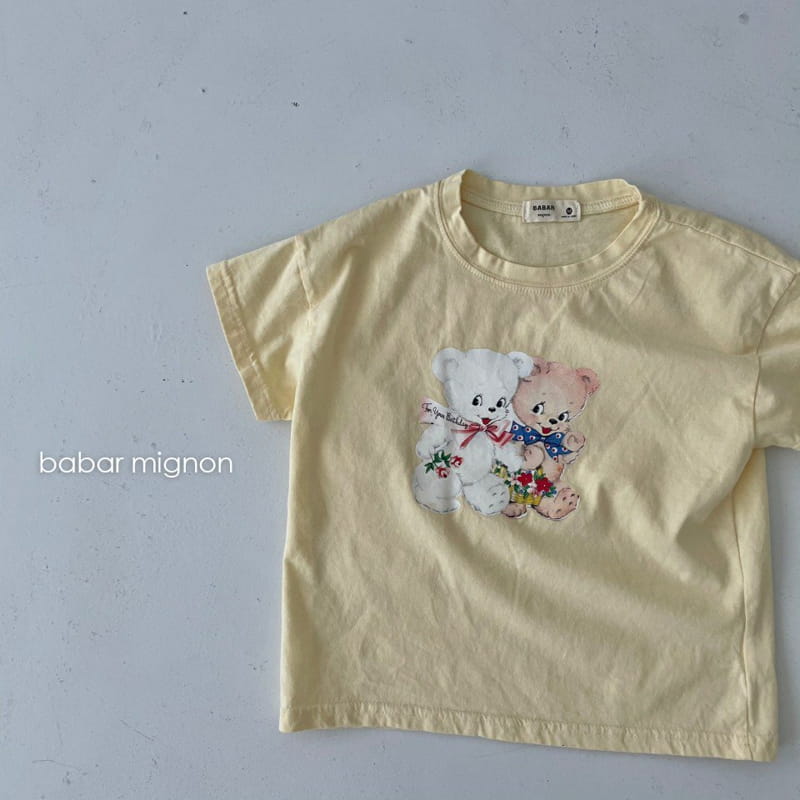 BABAR MIGNON - Korean Children Fashion - #Kfashion4kids - Bear Short Sleeves Tee - 4