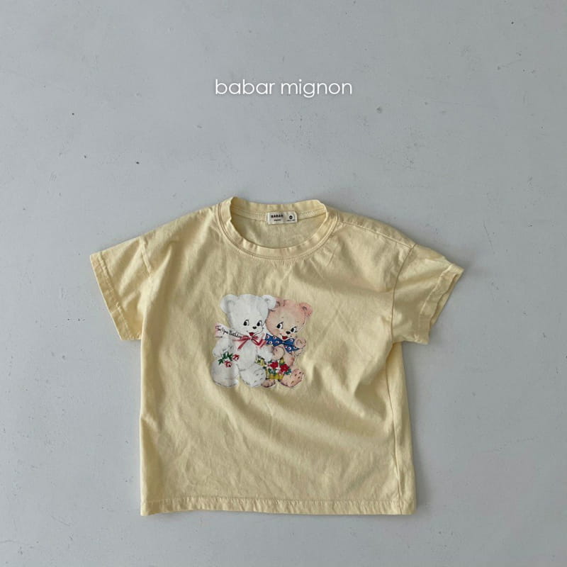 BABAR MIGNON - Korean Children Fashion - #Kfashion4kids - Bear Short Sleeves Tee - 5