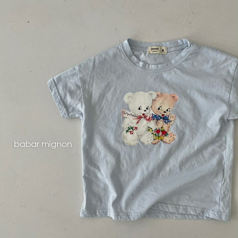 BABAR MIGNON - Korean Children Fashion - #Kfashion4kids - Bear Short Sleeves Tee - 7