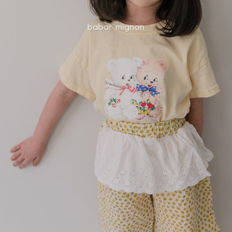 BABAR MIGNON - Korean Children Fashion - #Kfashion4kids - Bear Short Sleeves Tee - 8