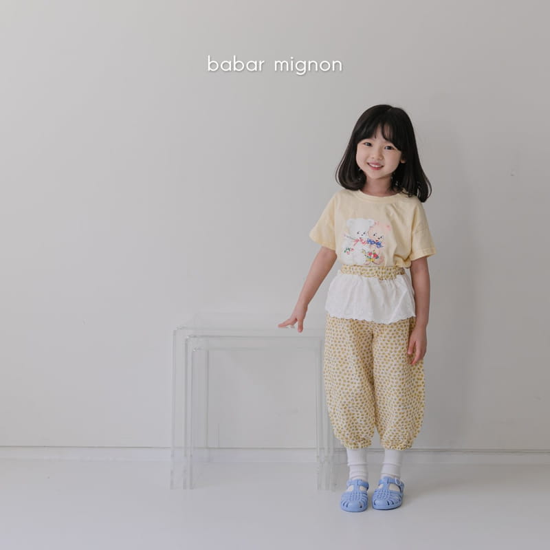 BABAR MIGNON - Korean Children Fashion - #Kfashion4kids - Bear Short Sleeves Tee - 9