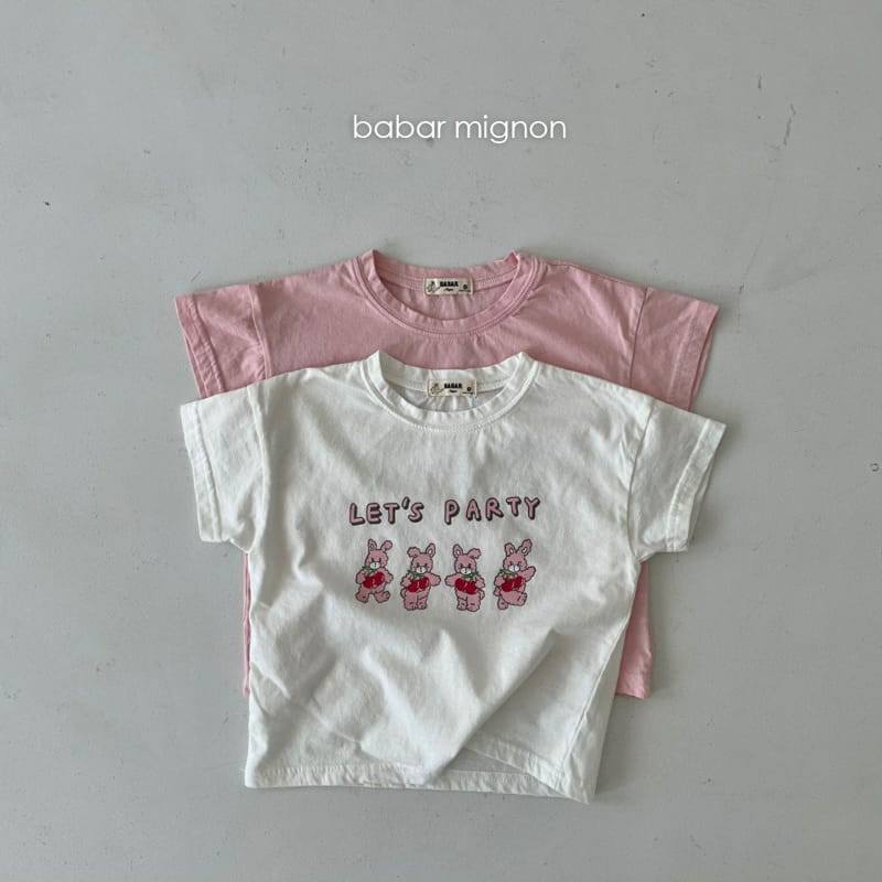 BABAR MIGNON - Korean Children Fashion - #Kfashion4kids - Rabbit Short Sleeves Tee