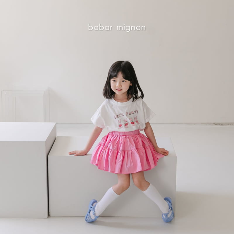 BABAR MIGNON - Korean Children Fashion - #Kfashion4kids - Rabbit Short Sleeves Tee - 12