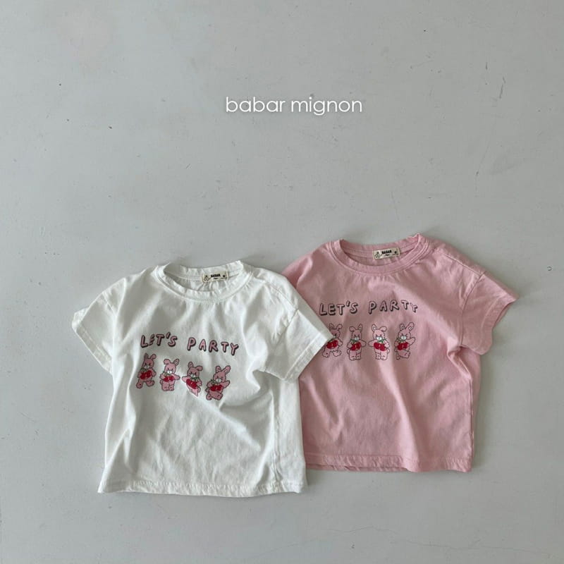 BABAR MIGNON - Korean Children Fashion - #Kfashion4kids - Rabbit Short Sleeves Tee - 2