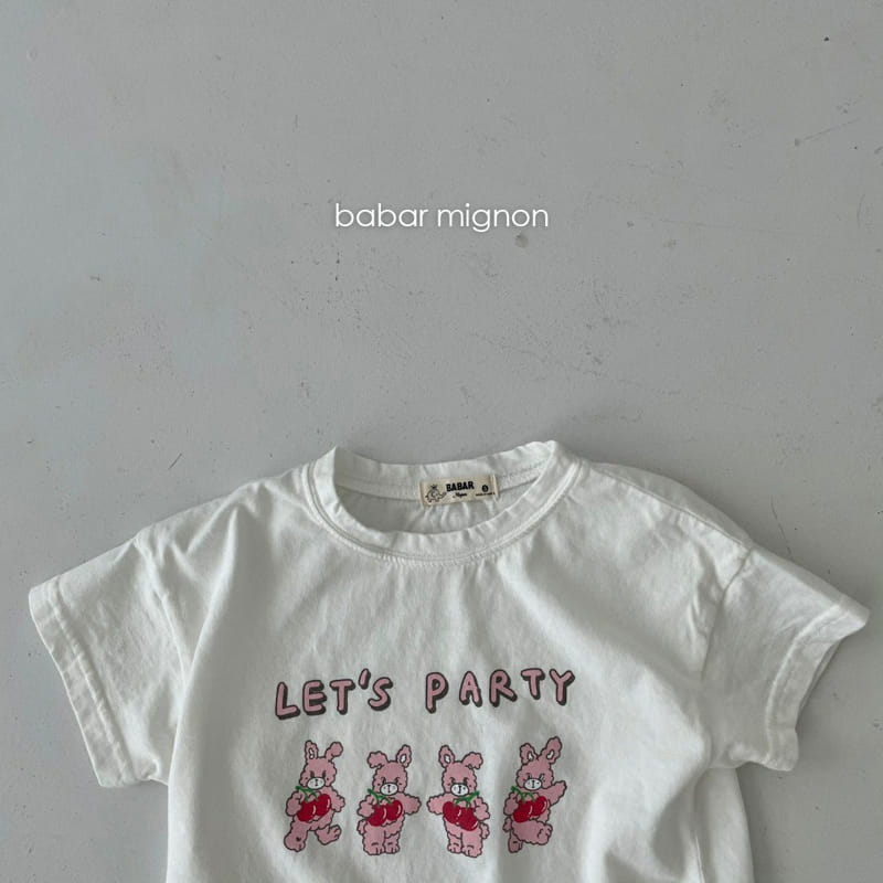 BABAR MIGNON - Korean Children Fashion - #Kfashion4kids - Rabbit Short Sleeves Tee - 6