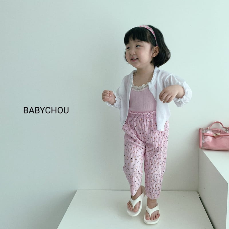 BABYCHOU - Korean Children Fashion - #Kfashion4kids - Flower Wrinkle Pants - 11