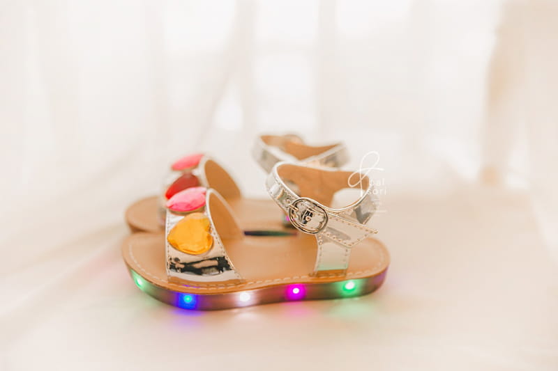 BABYZZAM - Korean Children Fashion - #Kfashion4kids - Heart Jewel Sandals - 11