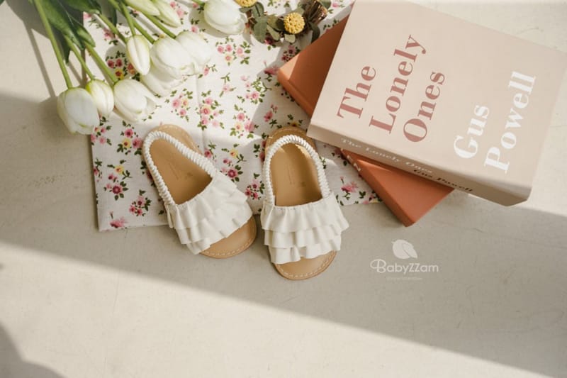 BABYZZAM - Korean Children Fashion - #Kfashion4kids - Three Frill Sandals - 4